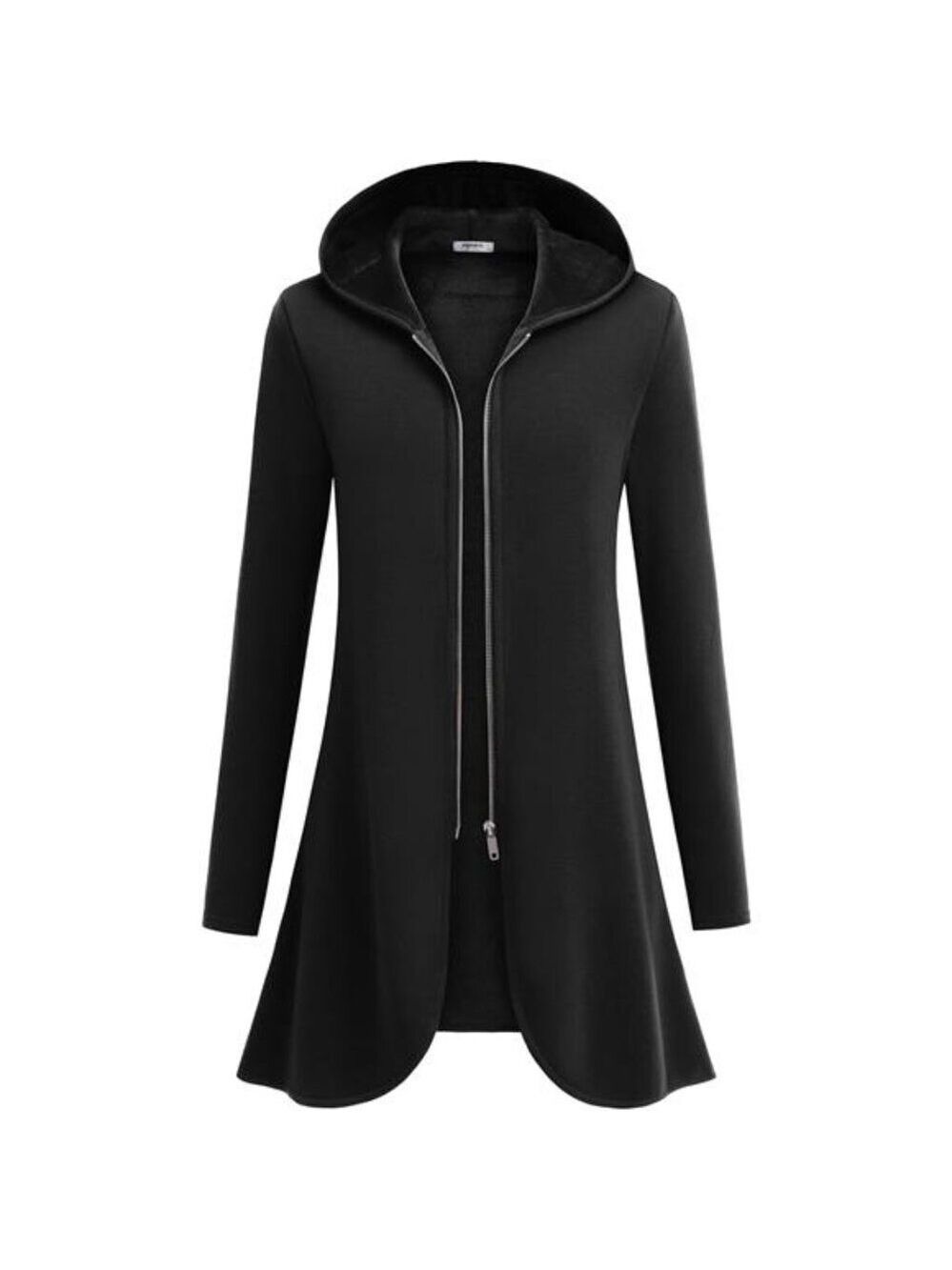 Women Oversized Zip Up Hoodie Fleece Jacket Long Sleeve Tunic Coat with Pocket